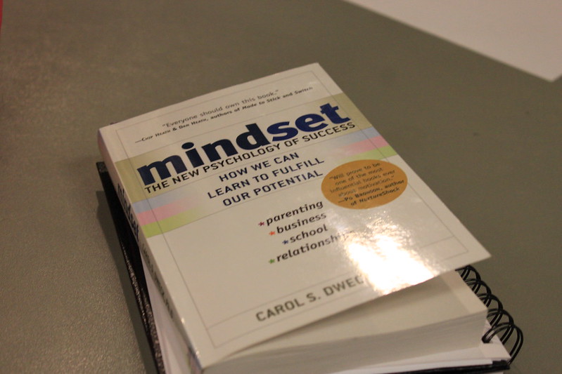 Mindset: The New Psychology of Success laying on a table