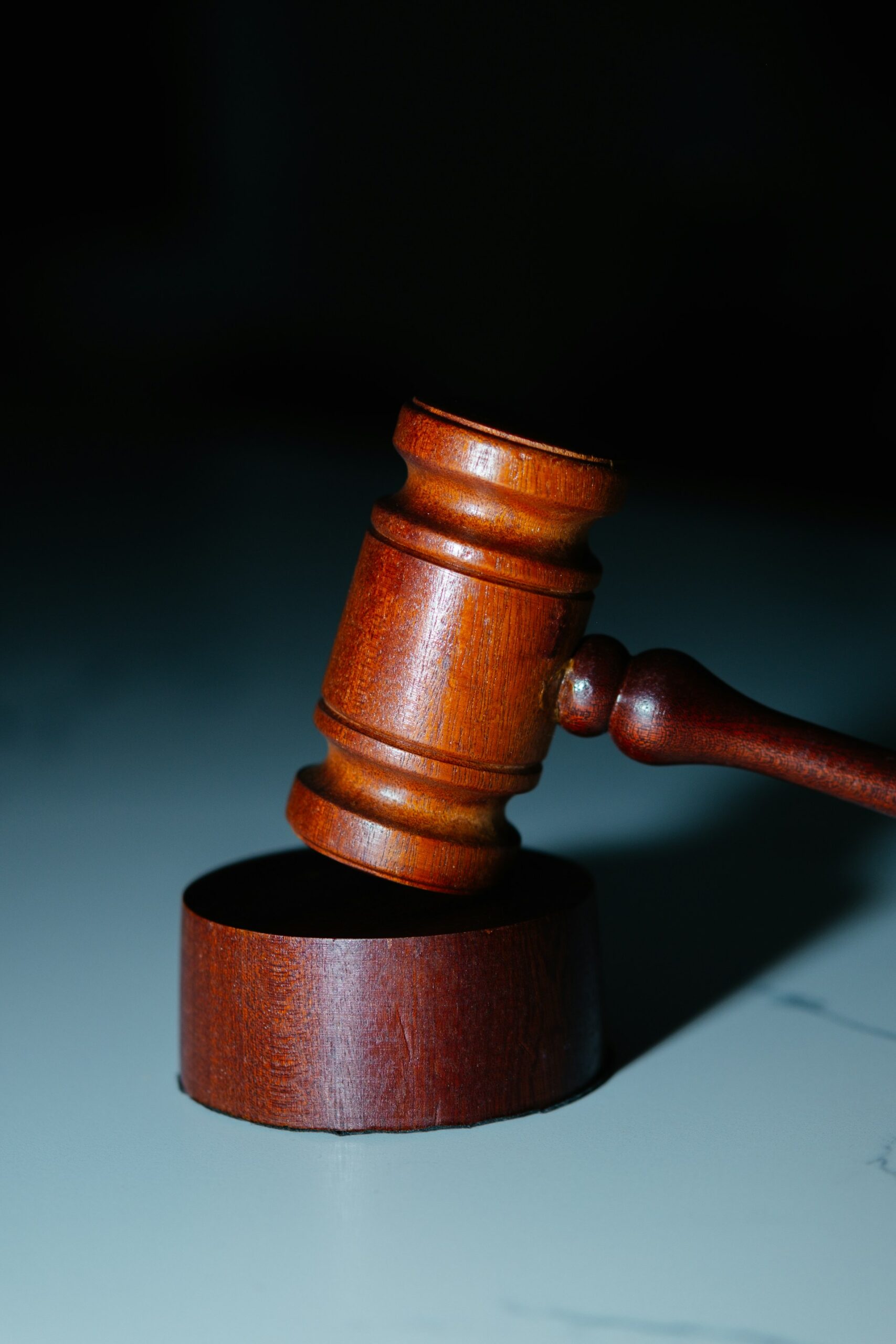 A gavel being banged on a desk