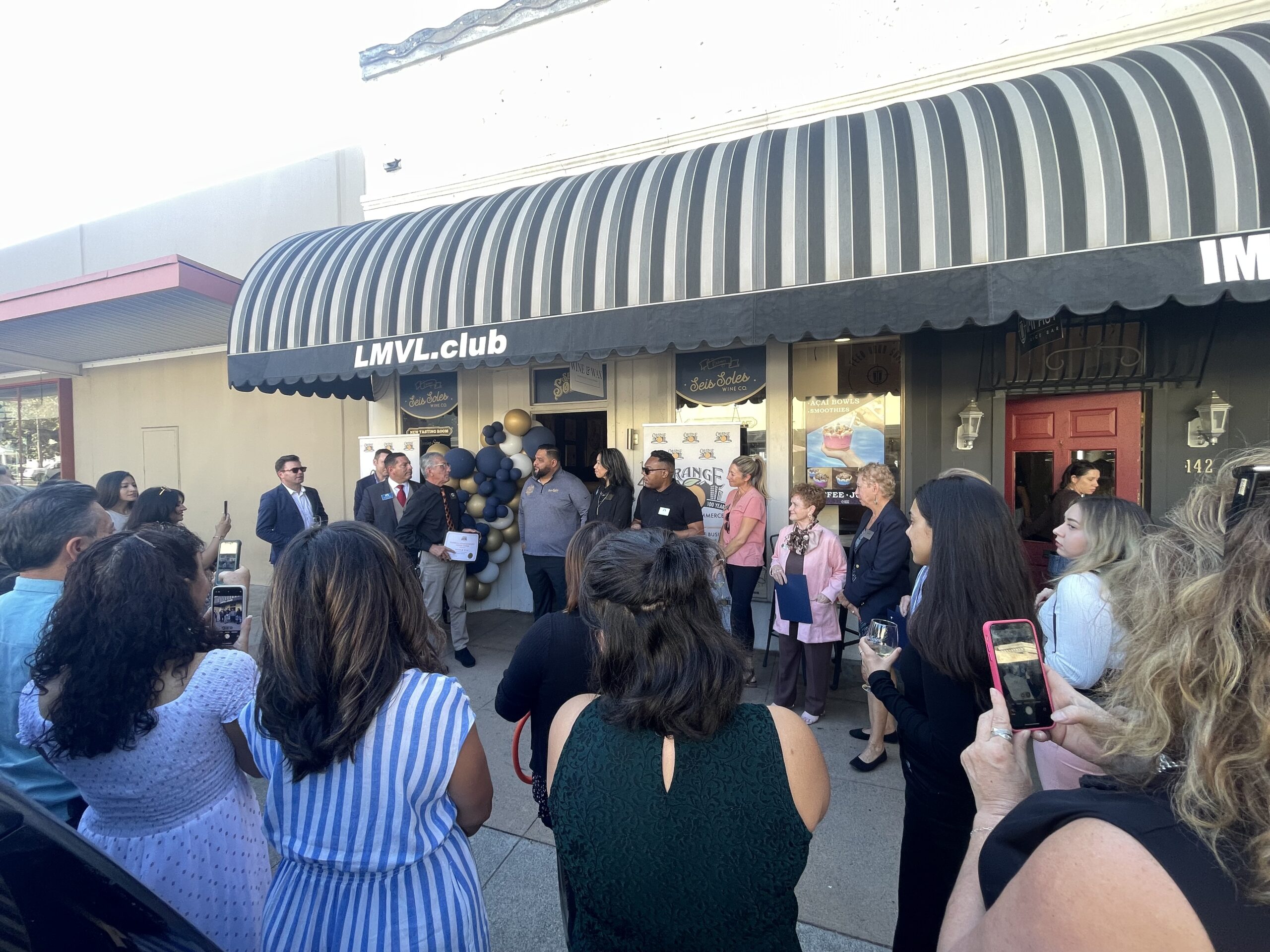 Group of people at Orange Chamber of Commerce