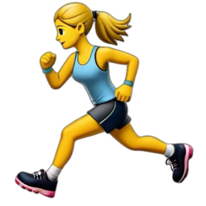 Woman running icon