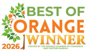 2026 Best of Orange Winner presented by the by the Orange Chamber of Commerce and Visitors Bureau