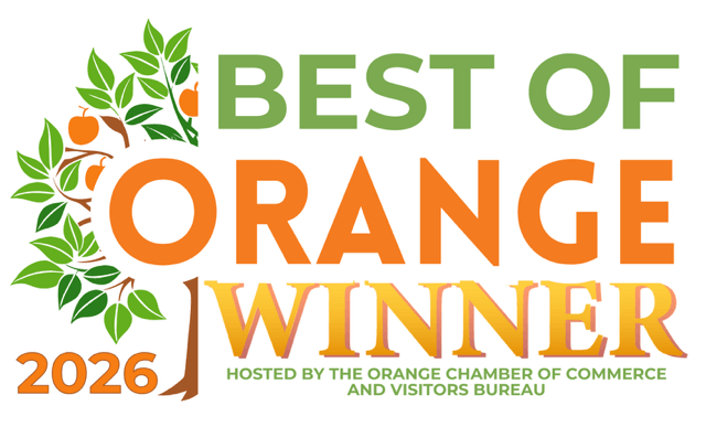 2026 Best of Orange Winner presented by the by the Orange Chamber of Commerce and Visitors Bureau