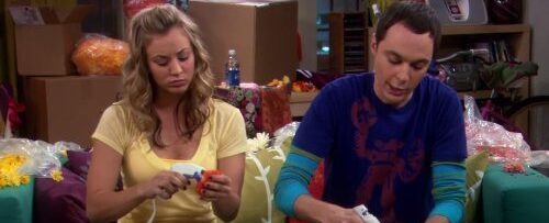 Penny and Sheldon in The Big Bang Theory